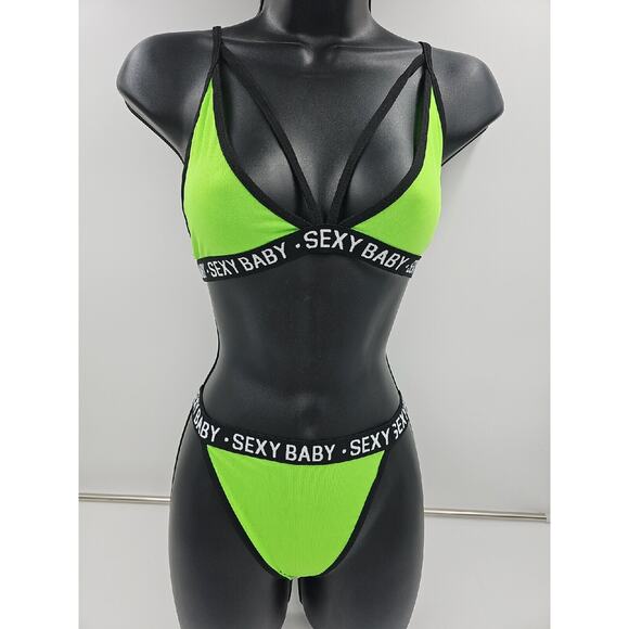 Sexy Baby Bra Sets lingerie Swim G String 6 Sets 6 Colors size large - Picture 3 of 8